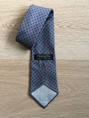 Dior Grey Silk Tie
